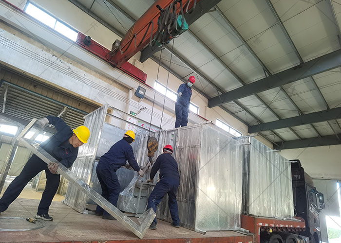 麗星粉絲粉條生產(chǎn)線(xiàn)裝車(chē)完畢發(fā)往目的地